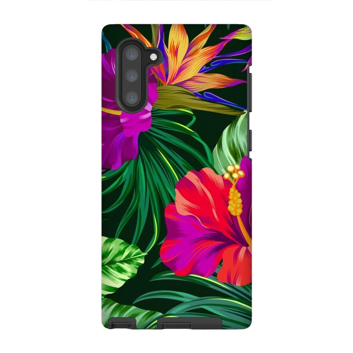 Galaxy Note 10 StrongFit Cute Tropical Floral Pattern XVI by ArtsCase
