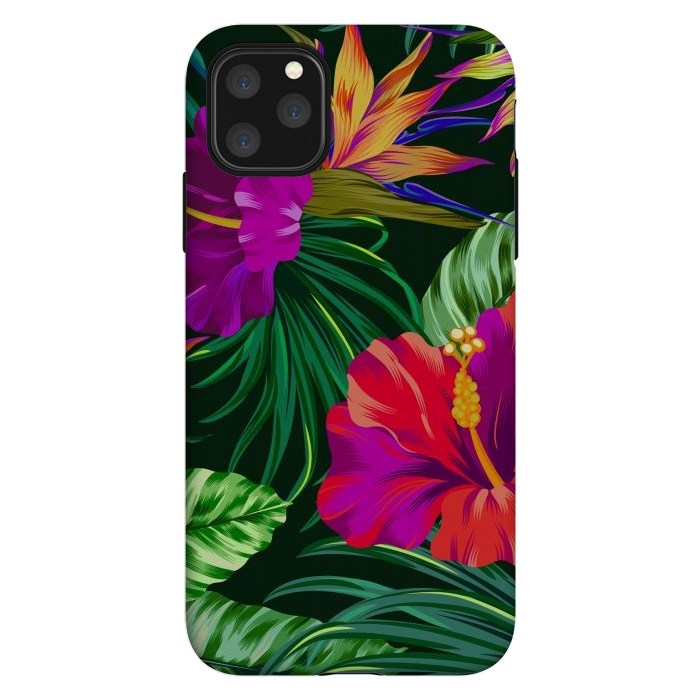 iPhone 11 Pro Max StrongFit Cute Tropical Floral Pattern XVI by ArtsCase