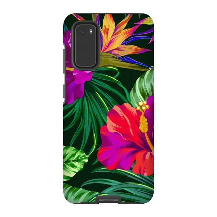 Galaxy S20 StrongFit Cute Tropical Floral Pattern XVI by ArtsCase