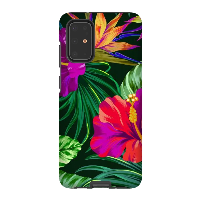 Galaxy S20 Plus StrongFit Cute Tropical Floral Pattern XVI by ArtsCase
