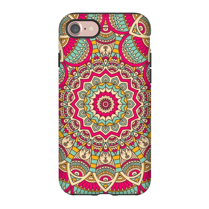 iPhone 7 StrongFit Ethnic floral seamless and Madala pattern by ArtsCase