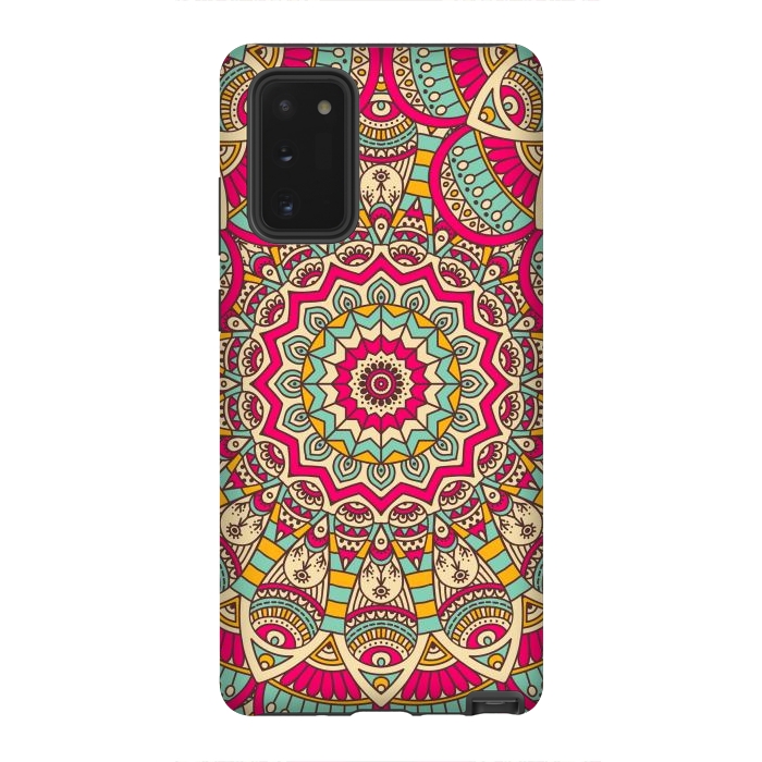 Galaxy Note 20 StrongFit Ethnic floral seamless and Madala pattern by ArtsCase