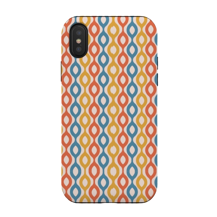 iPhone Xs / X StrongFit multi color chains pattern by MALLIKA