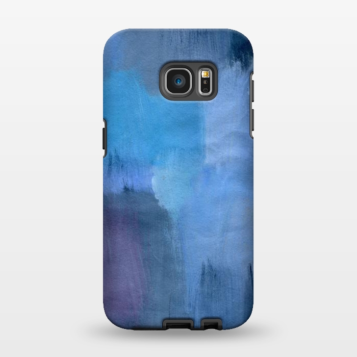 Galaxy S7 EDGE StrongFit Blue Ocean Abstract Painting by Nic Squirrell