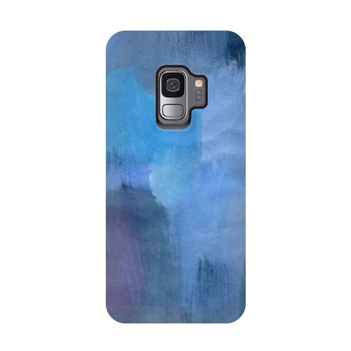 Galaxy S9 StrongFit Blue Ocean Abstract Painting by Nic Squirrell