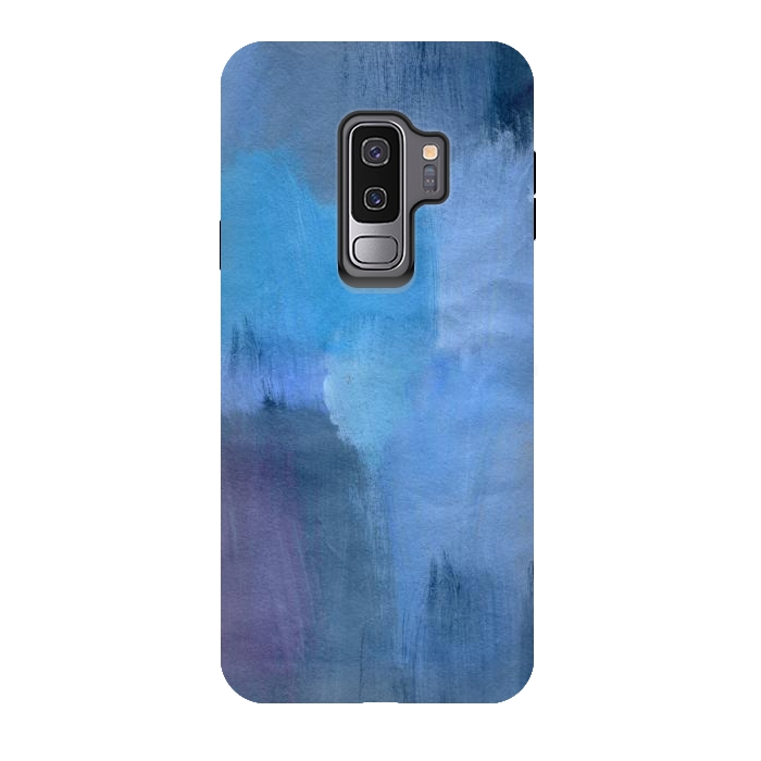 Galaxy S9 plus StrongFit Blue Ocean Abstract Painting by Nic Squirrell