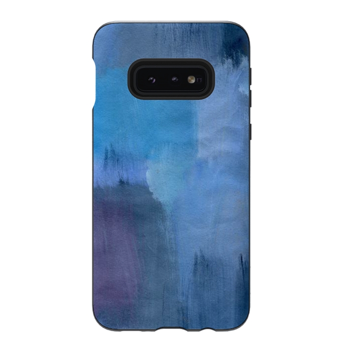 Galaxy S10e StrongFit Blue Ocean Abstract Painting by Nic Squirrell