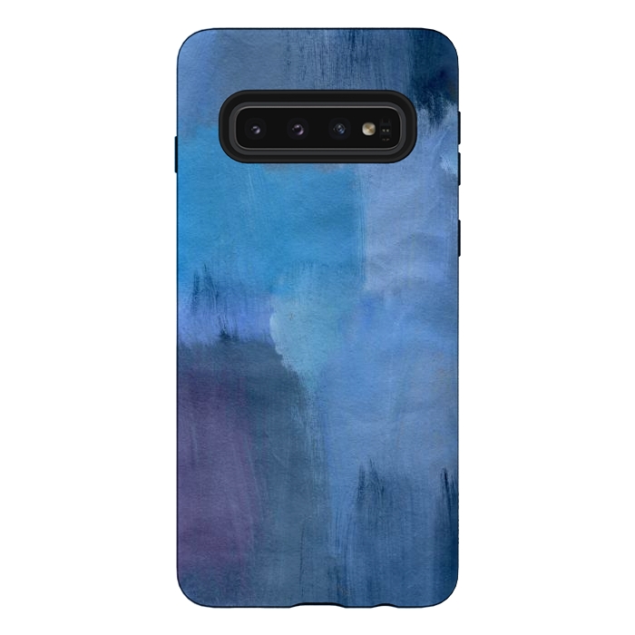 Galaxy S10 StrongFit Blue Ocean Abstract Painting by Nic Squirrell