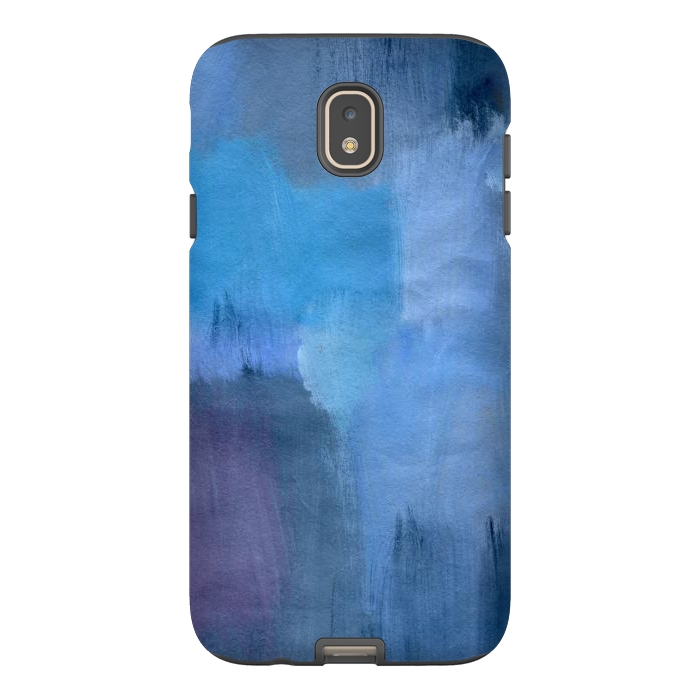 Galaxy J7 StrongFit Blue Ocean Abstract Painting by Nic Squirrell