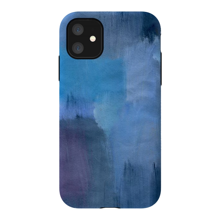 iPhone 11 StrongFit Blue Ocean Abstract Painting by Nic Squirrell
