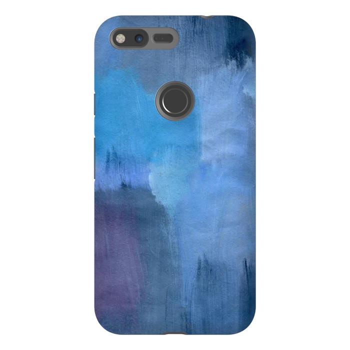Pixel XL StrongFit Blue Ocean Abstract Painting by Nic Squirrell