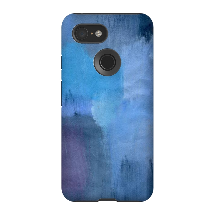 Pixel 3 StrongFit Blue Ocean Abstract Painting by Nic Squirrell