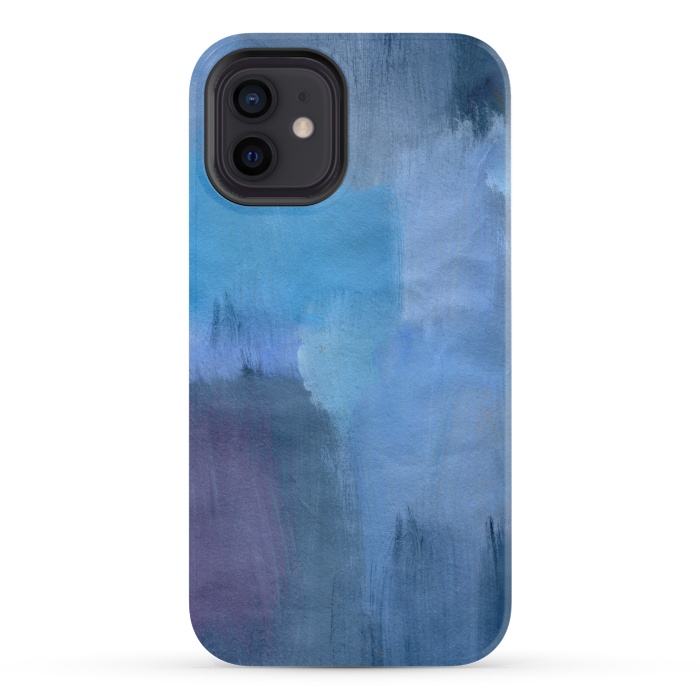 iPhone 12 mini StrongFit Blue Ocean Abstract Painting by Nic Squirrell
