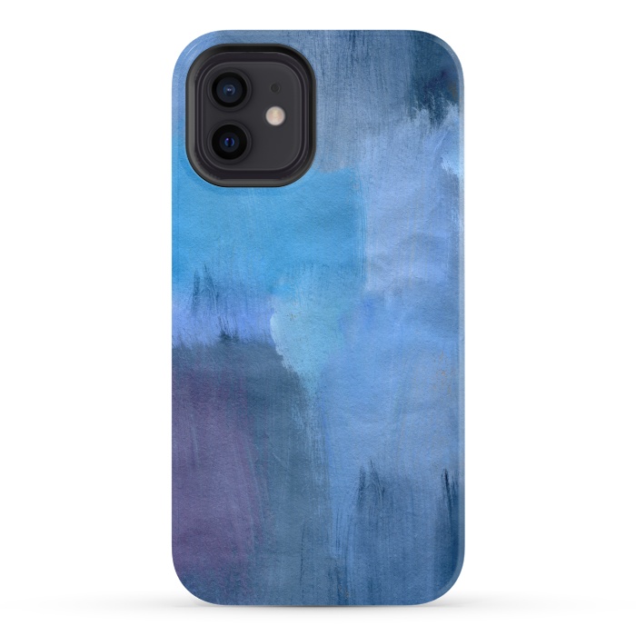 iPhone 12 StrongFit Blue Ocean Abstract Painting by Nic Squirrell
