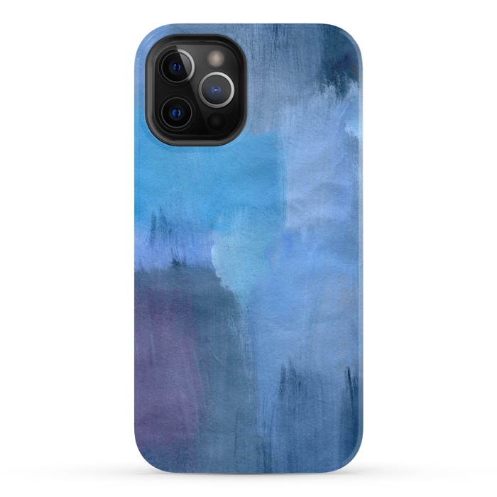 iPhone 12 Pro StrongFit Blue Ocean Abstract Painting by Nic Squirrell