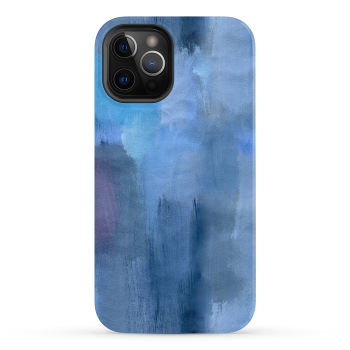 iPhone 12 Pro Max StrongFit Blue Ocean Abstract Painting by Nic Squirrell