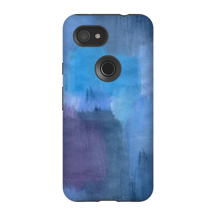 Pixel 3A StrongFit Blue Ocean Abstract Painting by Nic Squirrell