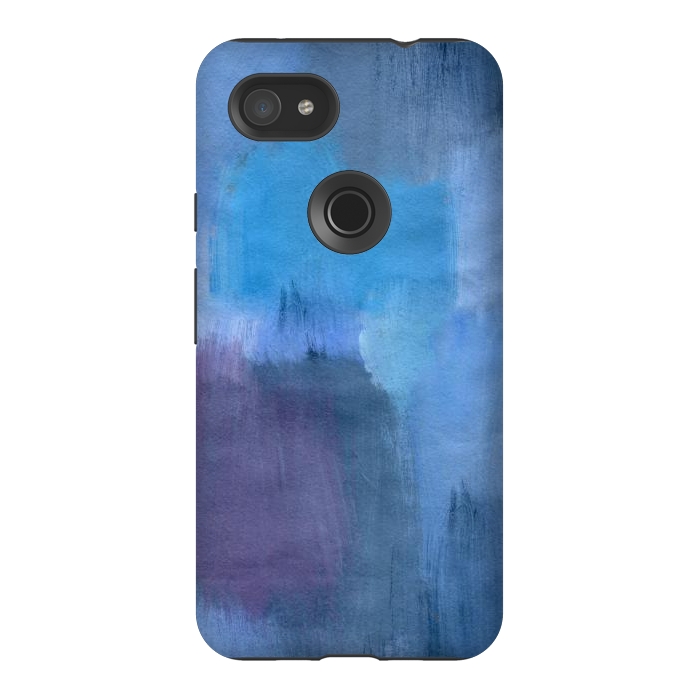 Pixel 3AXL StrongFit Blue Ocean Abstract Painting by Nic Squirrell