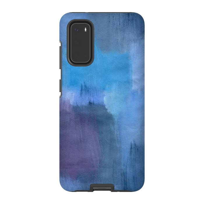 Galaxy S20 StrongFit Blue Ocean Abstract Painting by Nic Squirrell