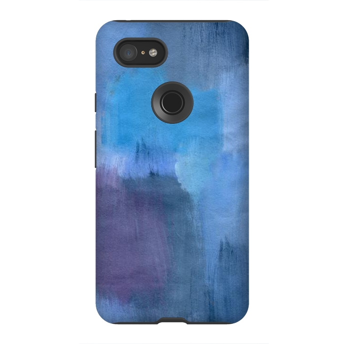 Pixel 3XL StrongFit Blue Ocean Abstract Painting by Nic Squirrell