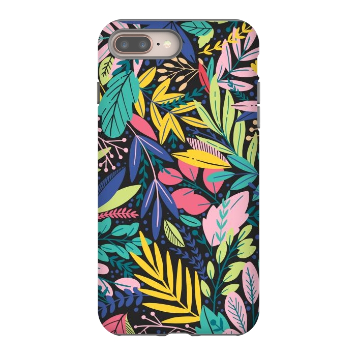 iPhone 7 plus StrongFit Tropical Flowers by ArtsCase