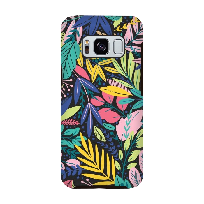 Galaxy S8 StrongFit Tropical Flowers by ArtsCase