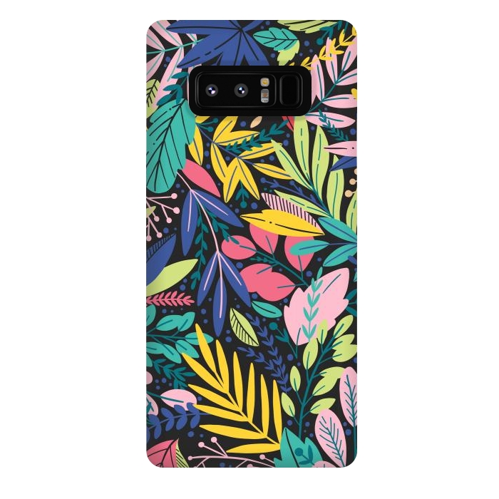 Galaxy Note 8 StrongFit Tropical Flowers by ArtsCase