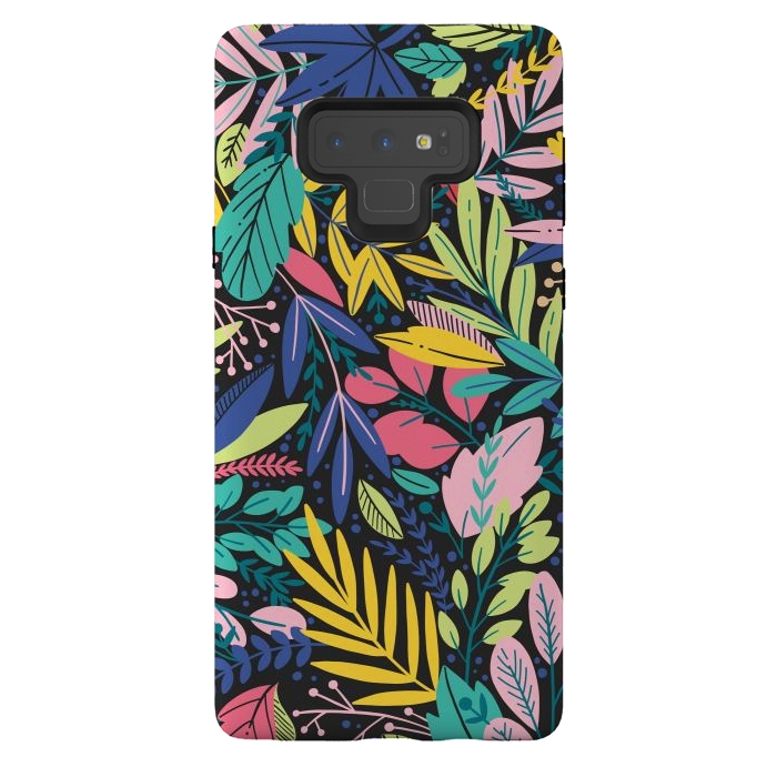 Galaxy Note 9 StrongFit Tropical Flowers by ArtsCase