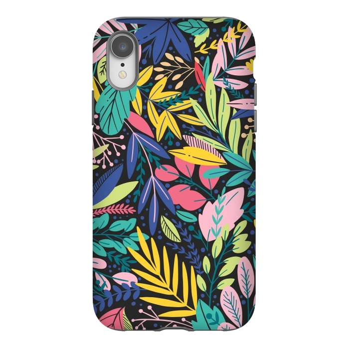 iPhone Xr StrongFit Tropical Flowers by ArtsCase