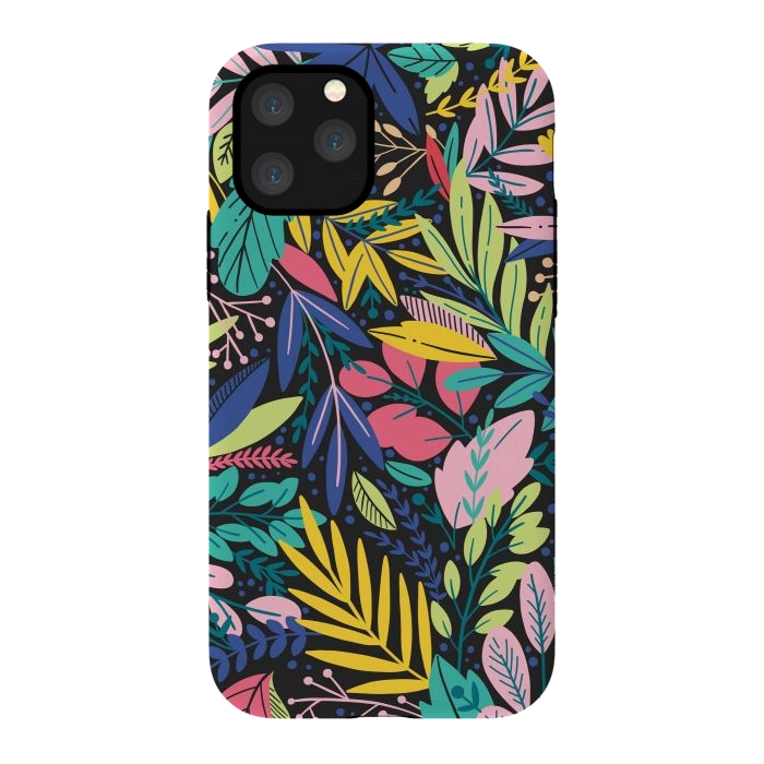 iPhone 11 Pro StrongFit Tropical Flowers by ArtsCase
