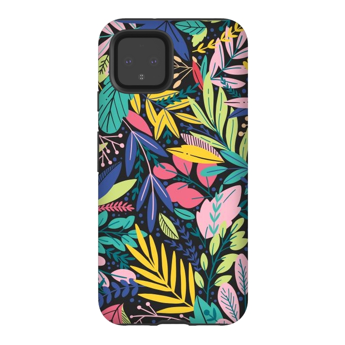 Pixel 4 StrongFit Tropical Flowers by ArtsCase