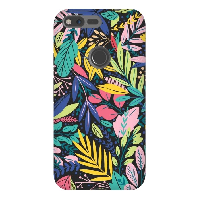 Pixel XL StrongFit Tropical Flowers by ArtsCase