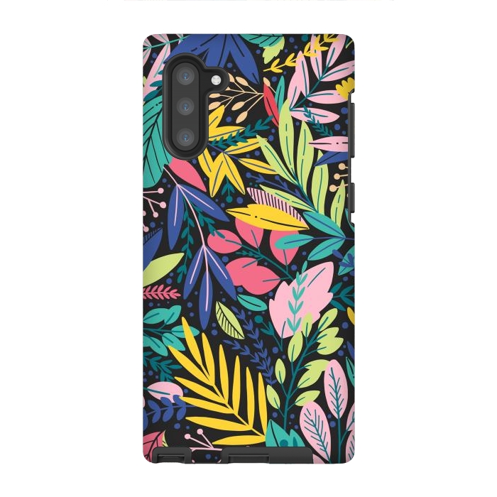 Galaxy Note 10 StrongFit Tropical Flowers by ArtsCase