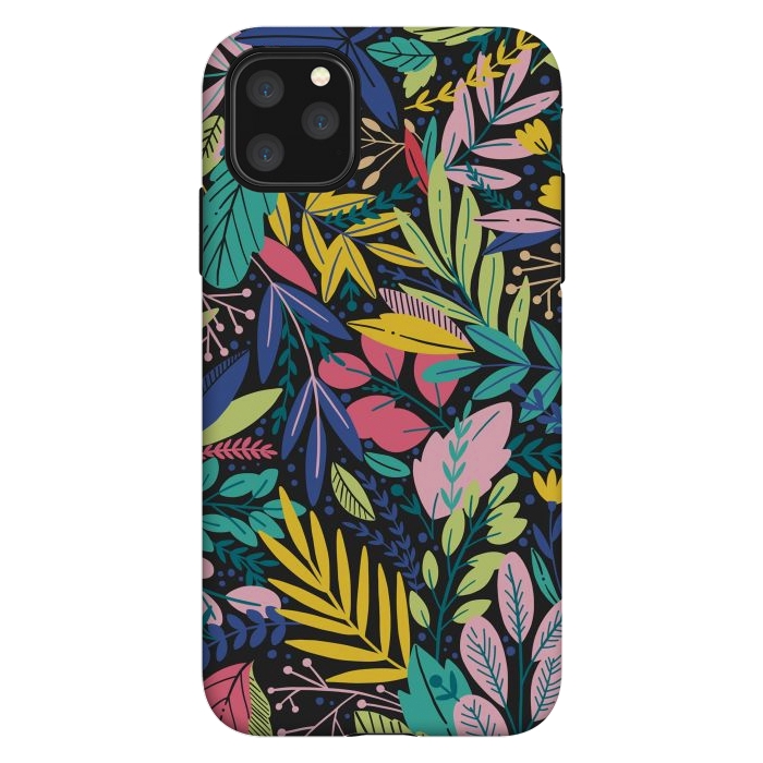 iPhone 11 Pro Max StrongFit Tropical Flowers by ArtsCase