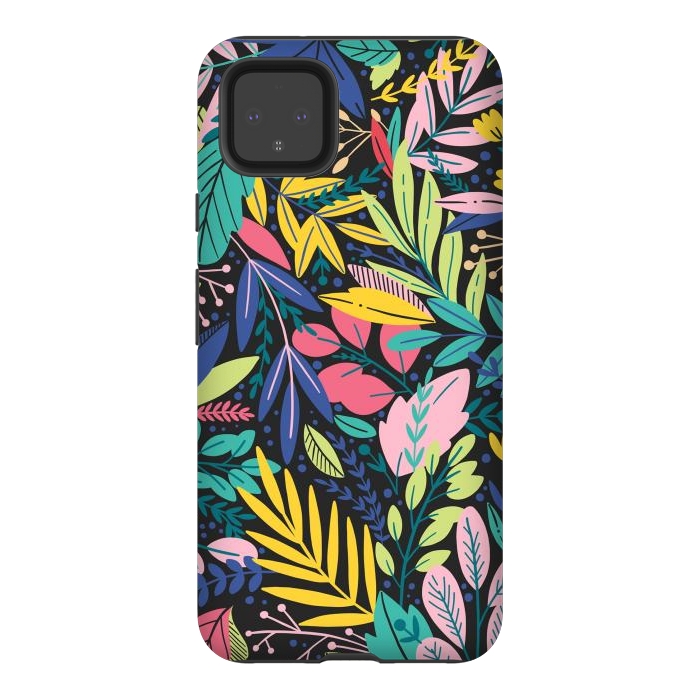 Pixel 4XL StrongFit Tropical Flowers by ArtsCase