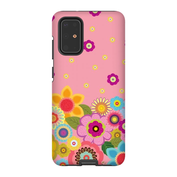 Galaxy S20 Plus StrongFit assorted spring flowers by ArtsCase