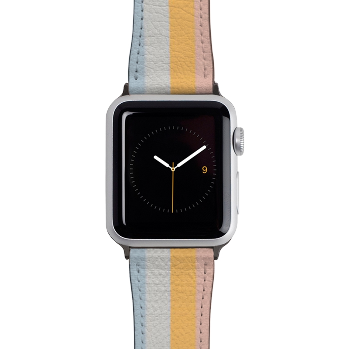 Watch 42mm / 44mm Strap PU leather The Rainbow of Calm by ''CVogiatzi.
