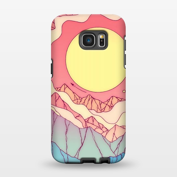 Galaxy S7 EDGE StrongFit Summer space planet by Steve Wade (Swade)