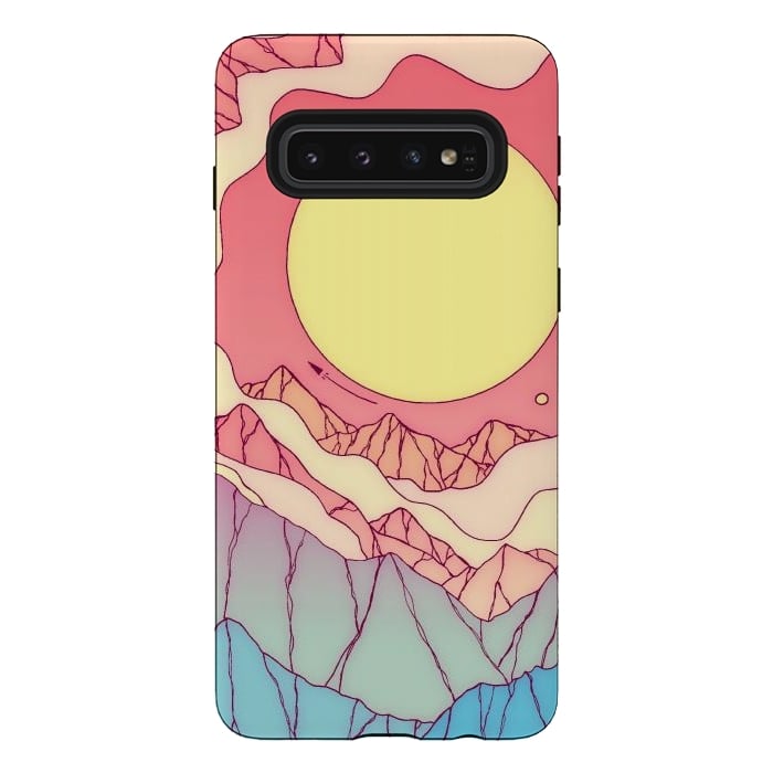 Galaxy S10 StrongFit Summer space planet by Steve Wade (Swade)
