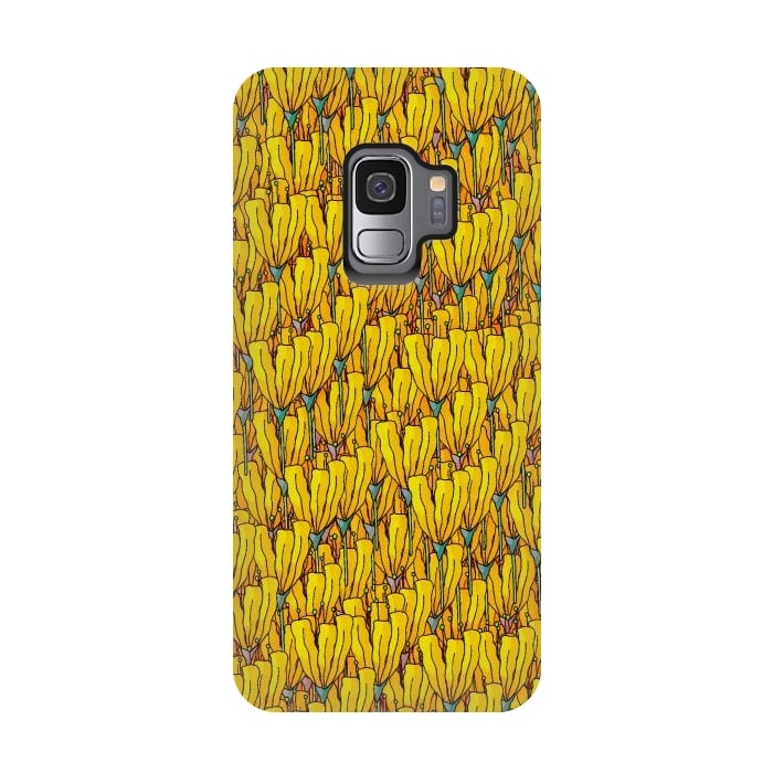 Galaxy S9 StrongFit Spring yellow flowers by Steve Wade (Swade)