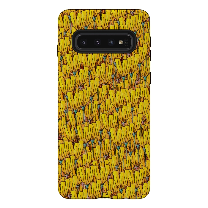 Galaxy S10 StrongFit Spring yellow flowers by Steve Wade (Swade)
