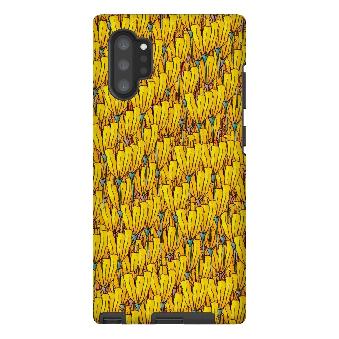 Galaxy Note 10 plus StrongFit Spring yellow flowers by Steve Wade (Swade)