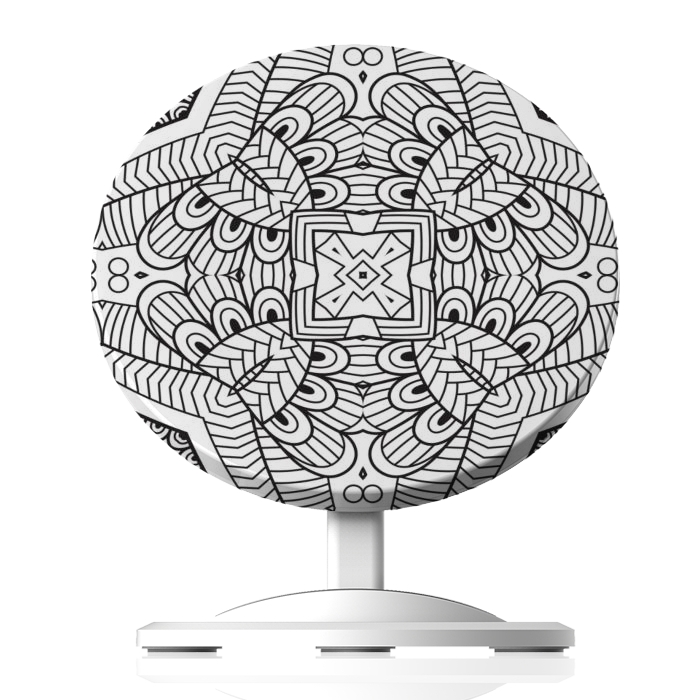 Wireless Charging Docks Designers charger doodle mandala modern art by haroulita