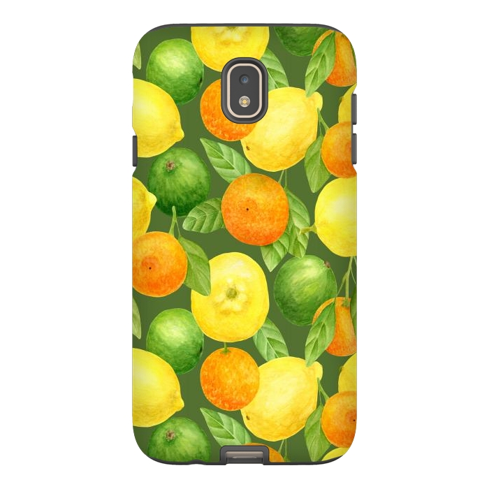 Galaxy J7 StrongFit summer fruits lemons and oranges by haroulita