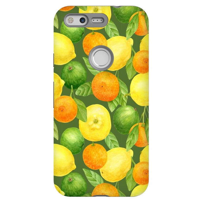 Pixel StrongFit summer fruits lemons and oranges by haroulita