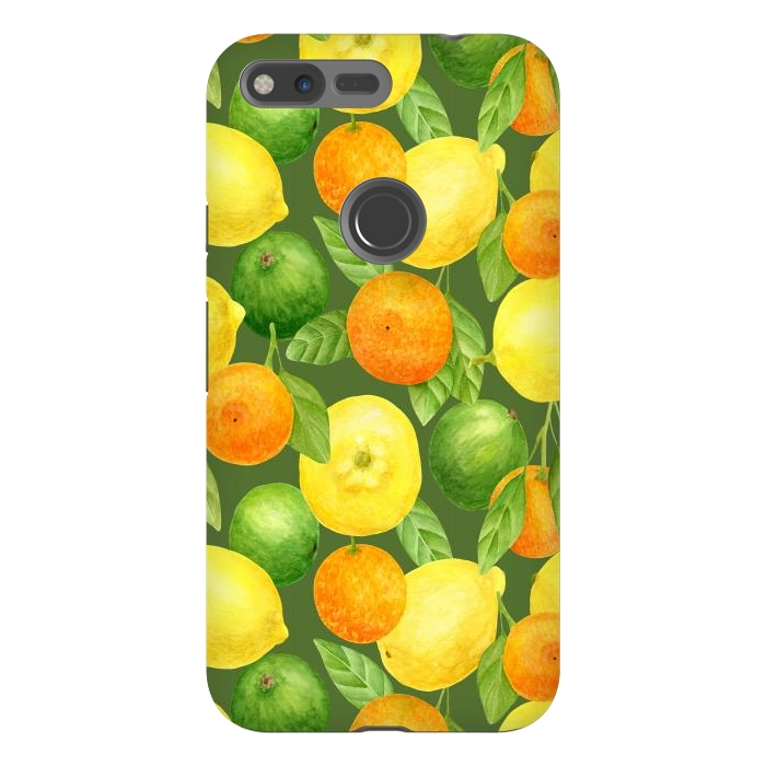 Pixel XL StrongFit summer fruits lemons and oranges by haroulita