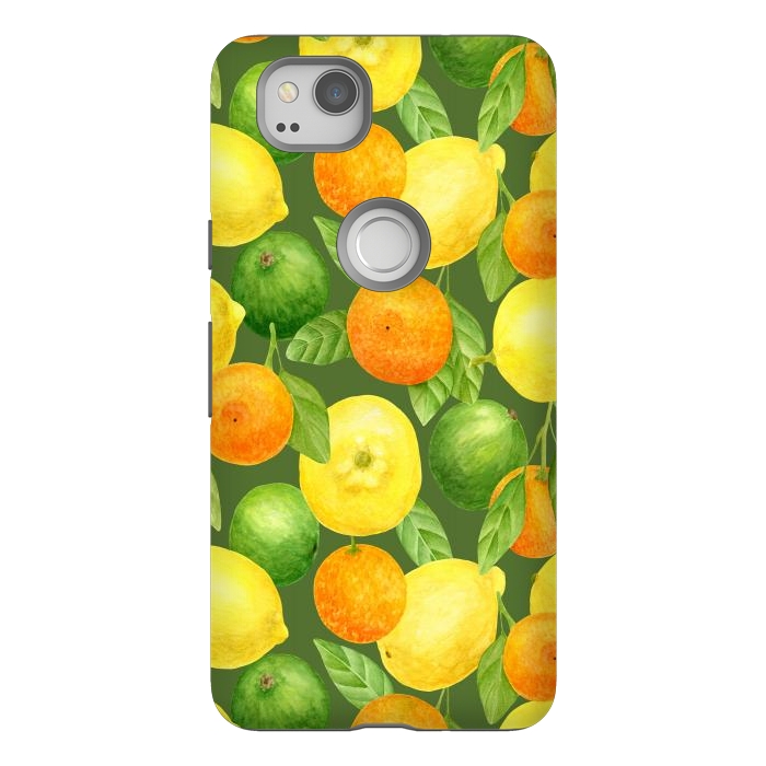 Pixel 2 StrongFit summer fruits lemons and oranges by haroulita