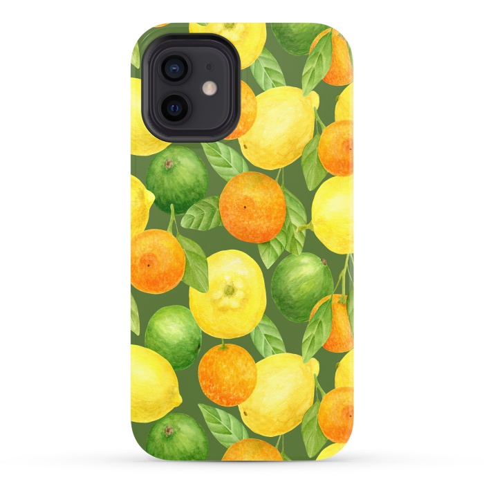 iPhone 12 StrongFit summer fruits lemons and oranges por haroulita