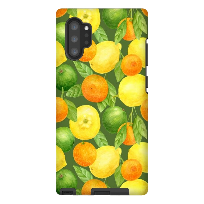 Galaxy Note 10 plus StrongFit summer fruits lemons and oranges by haroulita