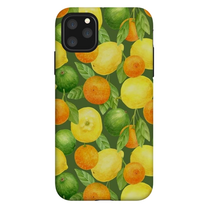 iPhone 11 Pro Max StrongFit summer fruits lemons and oranges by haroulita